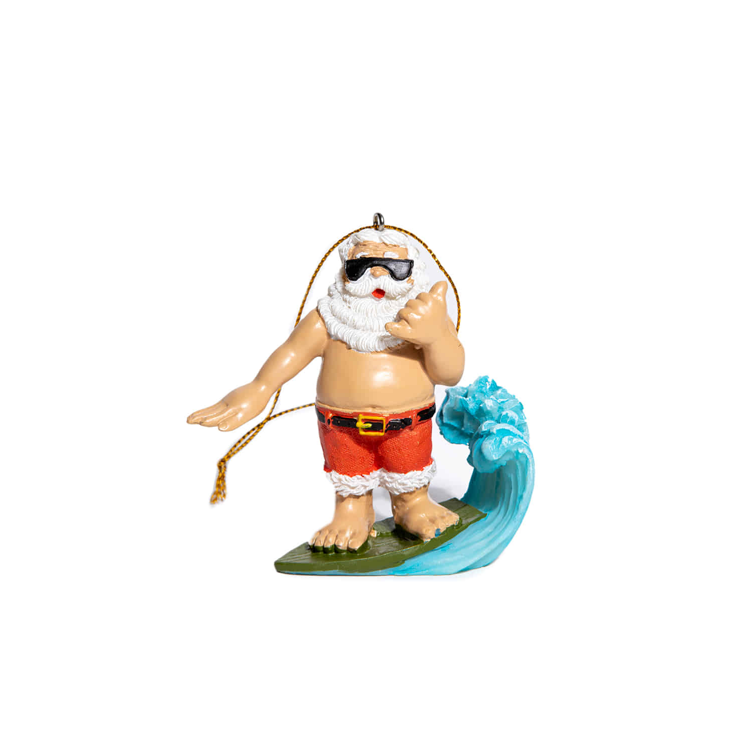 Ornament &quot;SHAKA SURFING SANTA&quot;50% END OF YEAR SALE