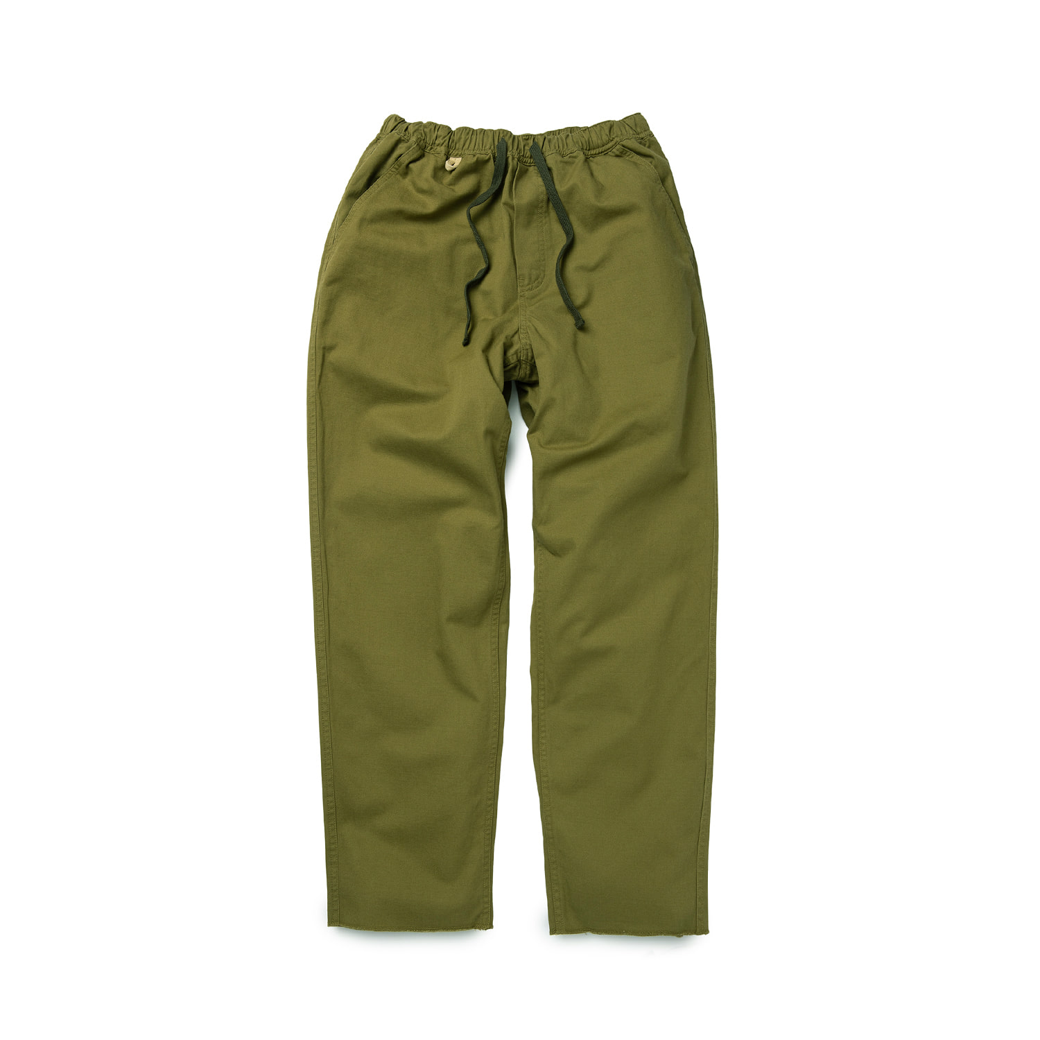Washed Self-Edge Work Pants &quot;OLIVE&quot;