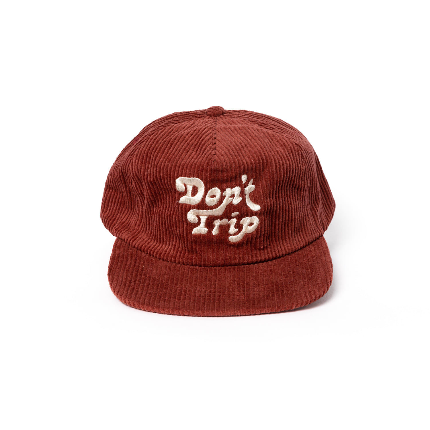 Don&#039;t Trip Corduroy Snapback Hat &quot;RED&quot;