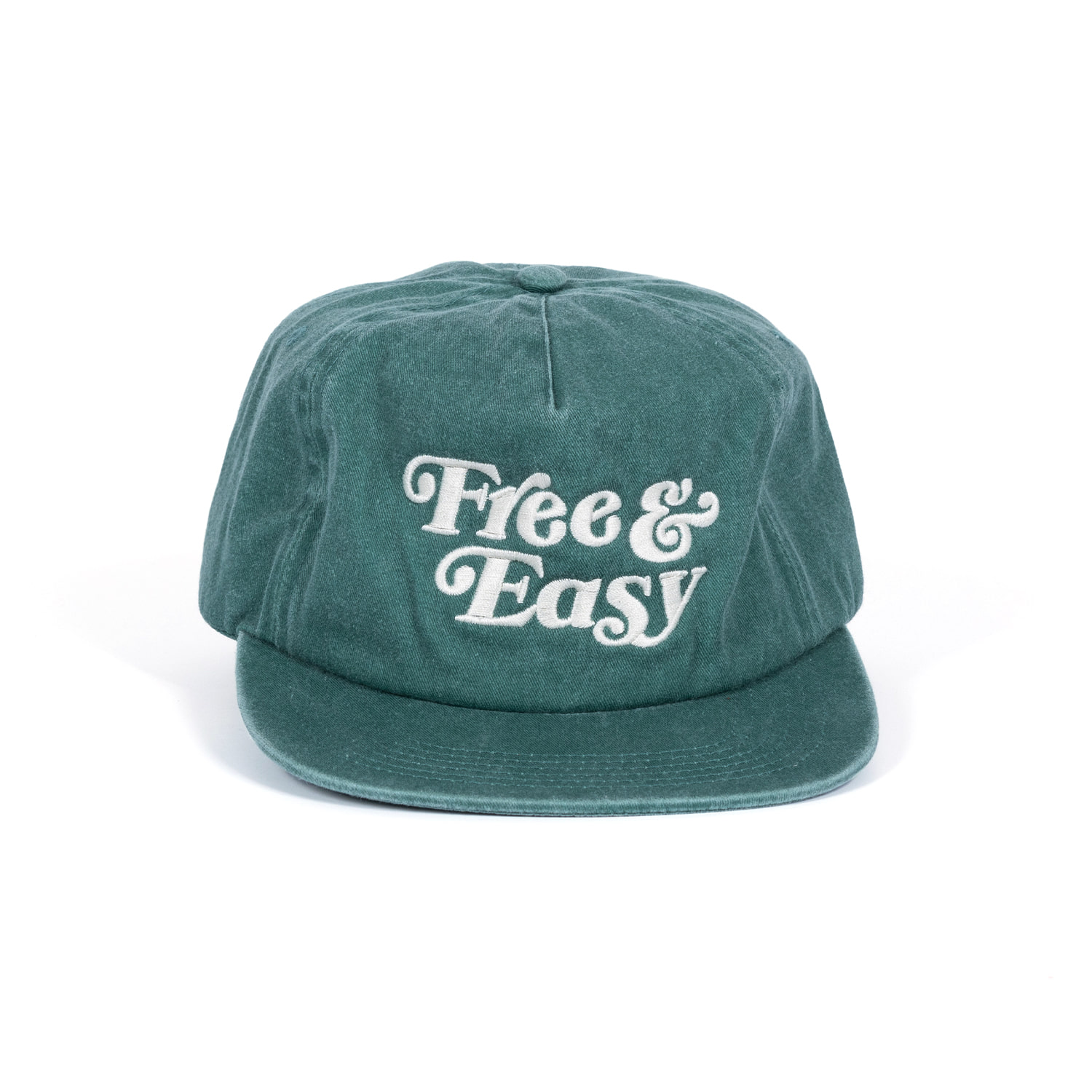 Free &amp; Easy Washed Snapback Hat &quot;GREEN&quot;