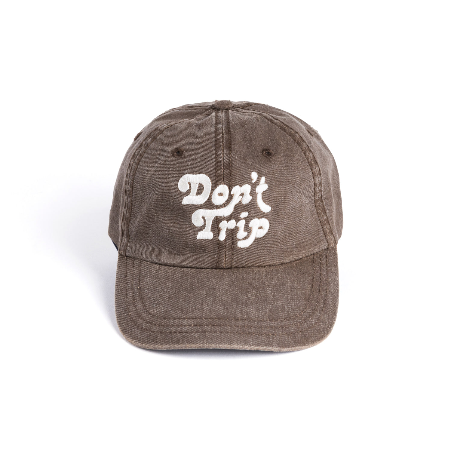 Don&#039;t Trip Washed Dad Hat &quot;WASHED BROWN&quot;