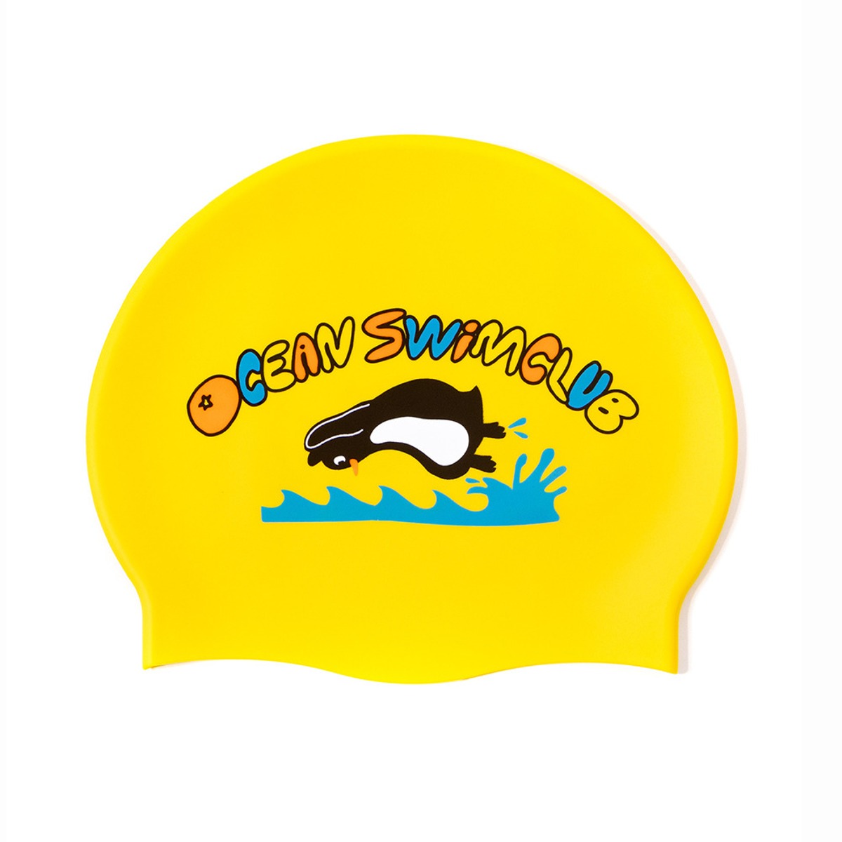 OCEAN SWIM CLUB SWIM CAP (YELLOW)