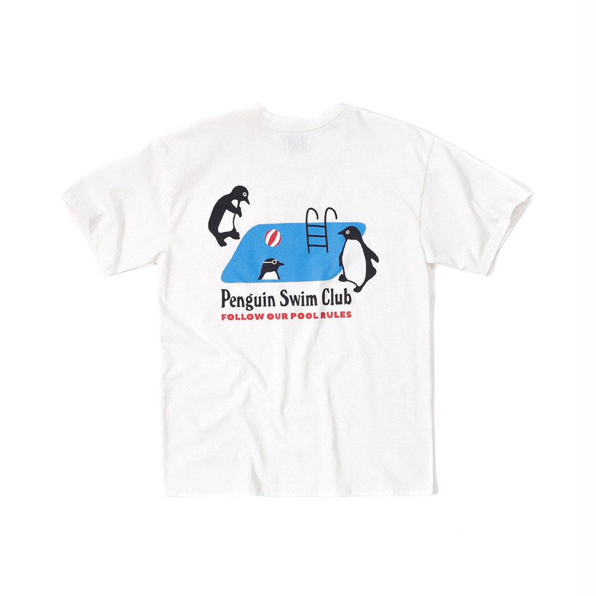 POOL RULES BY BIG WAVE T-SHIRT (OFF WHITE)