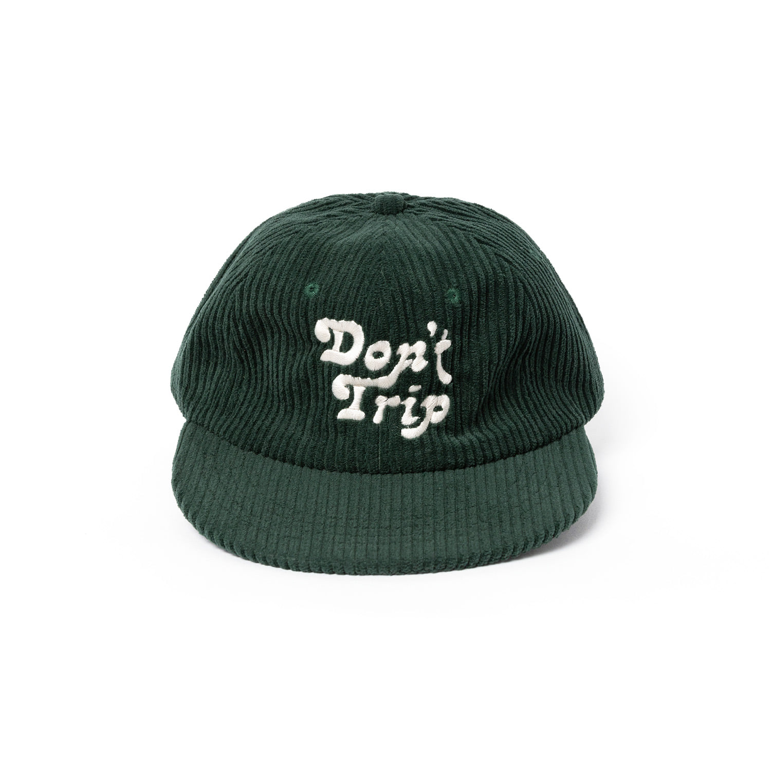 Don&#039;t Trip Corduroy Snapback Hat &quot;GREEN&quot;