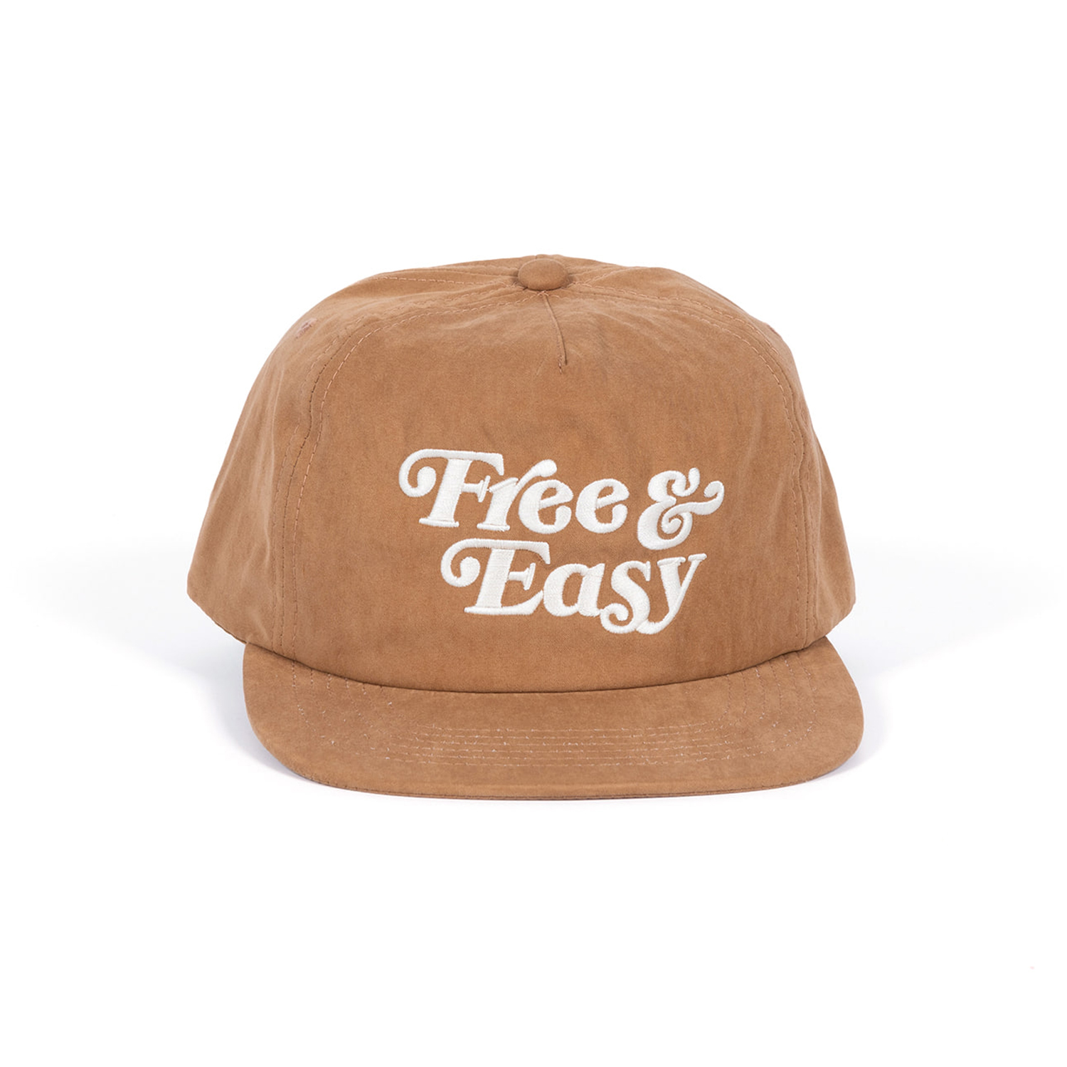 Free &amp; Easy Peach Fuzz Snapback Hat &quot;TAN&quot;