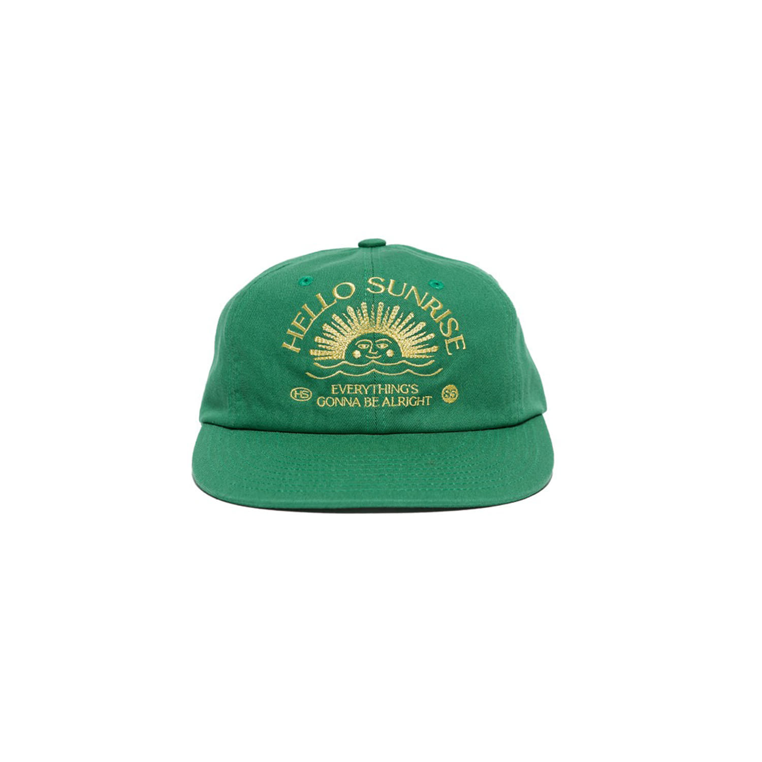 Washed HS Arch Logo 6Panel Cap_Green