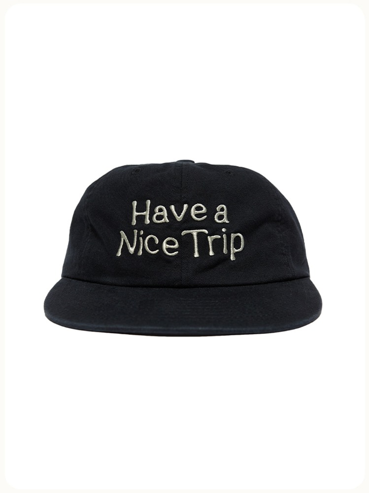 Have a Nice Trip Logo 6Panel Cap&quot;Washed Black&quot;