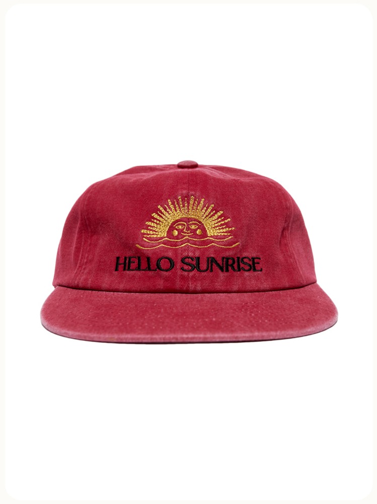 Washed Two Tone Logo 6Panel Cap&quot;Vintage Red&quot;